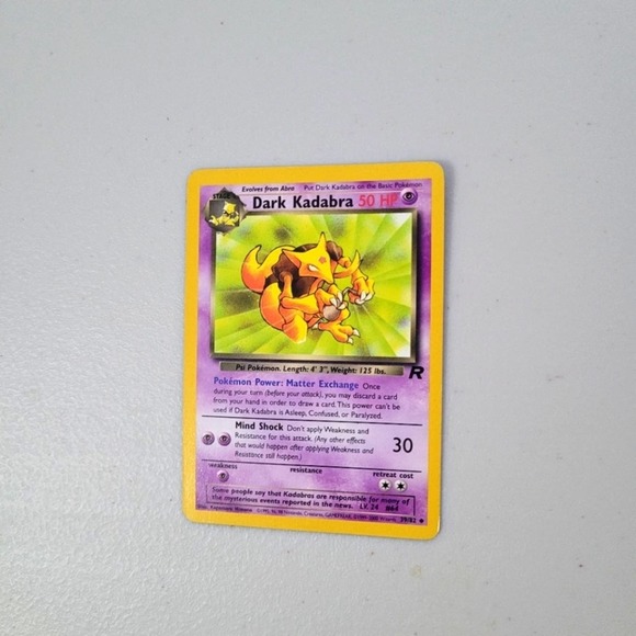 2000 Classic Dark Kadabra 39/82 Team Rocket Uncommon Pokemon Card - Picture 1 of 2